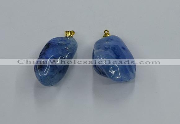 NGP8839 20*25mm - 30*40mm nuggets agate pendants wholesale