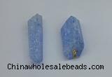 NGP8882 16*38mm - 25*60mm sticks crackle quartz pendants wholesale