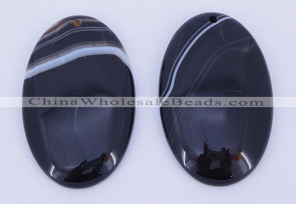 NGP889 5PCS 34*53mm oval agate gemstone pendants wholesale