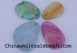 NGP937 5PCS 30-48mm*48-60mm freeform gemstone pendants wholesale