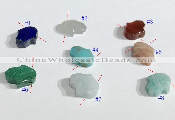 NGP9739 11*13mm  mixed gemstone pendants wholesale