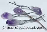 NGP9751 10*16mm-18*25mm freeform amethyst pendants wholesale