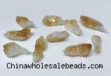 NGP9755 10*16mm-18*25mm freeform citrine pendants wholesale