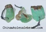 NGP9758 20*40mm-30*55mm freeform Australia chrysoprase pendants