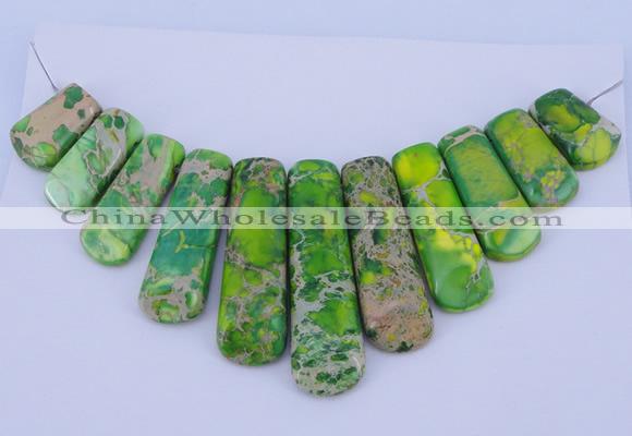 NGP98 Dyed imperial jasper gemstone pendants set jewelry wholesale