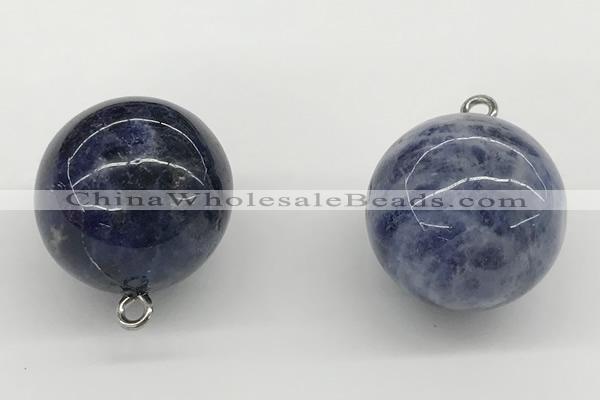 NGP9846 20mm round sodalite gemstone pendants