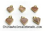 NGP9883 14*16mm faceted sunstone pendant