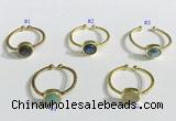 NGR1109 8mm coin  mixed gemstone rings wholesale