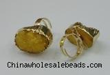 NGR159 22*30mm - 25*30mm freeform druzy agate rings wholesale