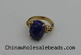 NGR2092 10*15mm faceted oval lapis lazuli gemstone rings