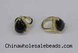 NGR258 13*18mm teardrop agate gemstone rings wholesale