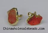 NGR264 22*30mm - 30*40mm freeform sea sediment jasper rings