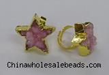 NGR283 25*25mm - 30*30mm star druzy agate gemstone rings