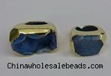 NGR306 25*40mm - 30*35mm freeform druzy agate gemstone rings