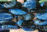 OVBS44 15 inches 20*40mm oval Agate gemstone beads wholesale