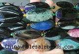 OVBS48 15 inches 20*40mm oval Agate gemstone beads wholesale