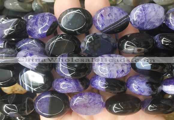 OVBS57 15 inches 15*20mm oval Agate gemstone beads wholesale