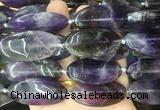 OVBS62 15 inches 20*40mm oval dogtooth amethyst gemstone beads wholesale