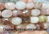 PQBS02 15 inches 12*16mm - 13*18mm faceted nuggets pink quartz beads