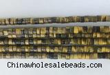 RBBS01 15 inches 2*4mm heishi yellow tiger eye gemstone beads