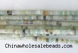 RBBS02 15 inches 2*4mm heishi colorful amazonite gemstone beads