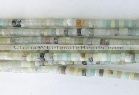 RBBS02 15 inches 2*4mm heishi colorful amazonite gemstone beads