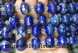RBBS30 15 inches 13*18mm faceted rondelle Lapis lazuli gemstone beads