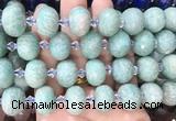 RBBS31 15 inches 13*18mm faceted rondelle amazonite gemstone beads
