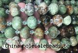 RBBS36 15 inches 13*18mm faceted rondelle Green opal gemstone beads