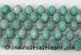 RBBS43 15 inches 13*18mm faceted rondelle amazonite beads wholesale