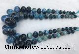 RBBS48 15 inches 8*12mm - 20*30mm rondelle agate beads wholesale