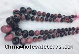 RBBS53 15 inches 6*10mm - 18*25mm rondelle agate beads wholesale