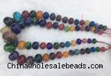 RBBS61 15 inches 8*12mm - 20*30mm rondelle agate beads wholesale