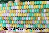 RBBS86 15 inches 5*8mm rondelle candy jade gemstone beads wholesale