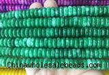 RBBS89 15 inches 4*10mm rondelle candy jade gemstone beads wholesale