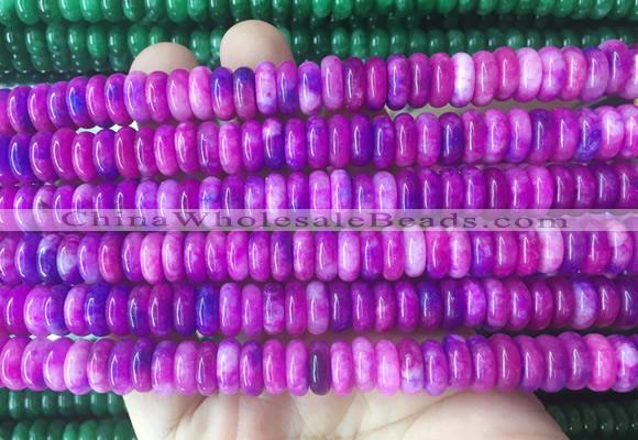 RBBS90 15 inches 4*10mm rondelle candy jade gemstone beads wholesale