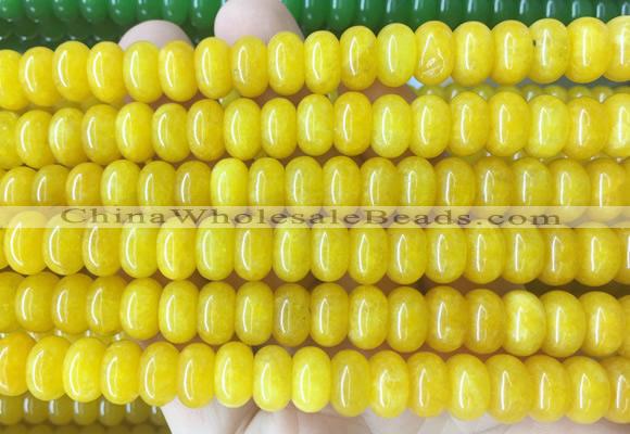 RBBS96 15 inches 6*10mm rondelle candy jade gemstone beads wholesale