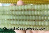RBBS98 15 inches 6*10mm rondelle candy jade gemstone beads wholesale