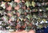 RGBS43 15 inches 20mm star dragon blood jasper gemstone beads