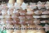 RGBS55 15 inches 14mm faceted star strawberry quartz beads wholesale