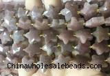 RGBS59 15 inches 14mm faceted star jasper gemstone beads wholesale