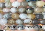 RIBS106 15 inches 13*18mm rice agate gemstone beads wholesale
