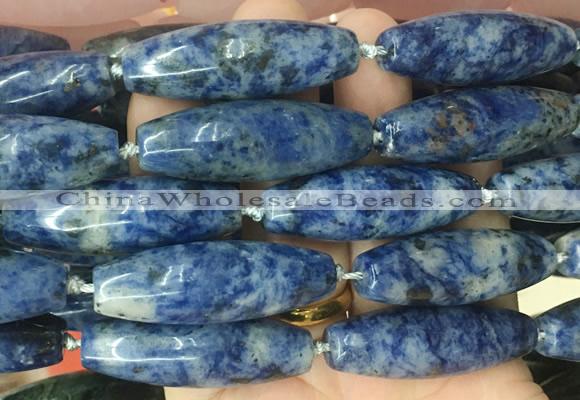RIBS67 15 inches 14*40mm rice sodalite gemstone beads wholesale