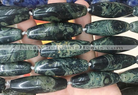 RIBS71 15 inches 14*40mm rice kambaba jasper gemstone beads wholesale