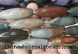 RIBS73 15 inches 14*40mm rice American picture jasper gemstone beads wholesale