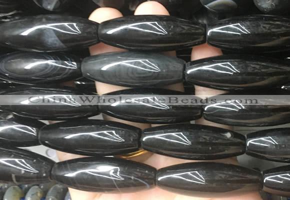 RIBS75 15 inches 13*40mm rice agate gemstone beads wholesale
