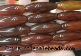 RIBS79 15 inches 13*40mm rice agate gemstone beads wholesale