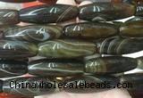 RIBS83 15 inches 13*40mm rice agate gemstone beads wholesale