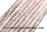 RQBS01 15 inches 4*6mm faceted rondelle rose quartz beads