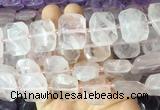 RQBS14 15 inches 15*20mm - 18*25mm faceted freeform rose quartz beads